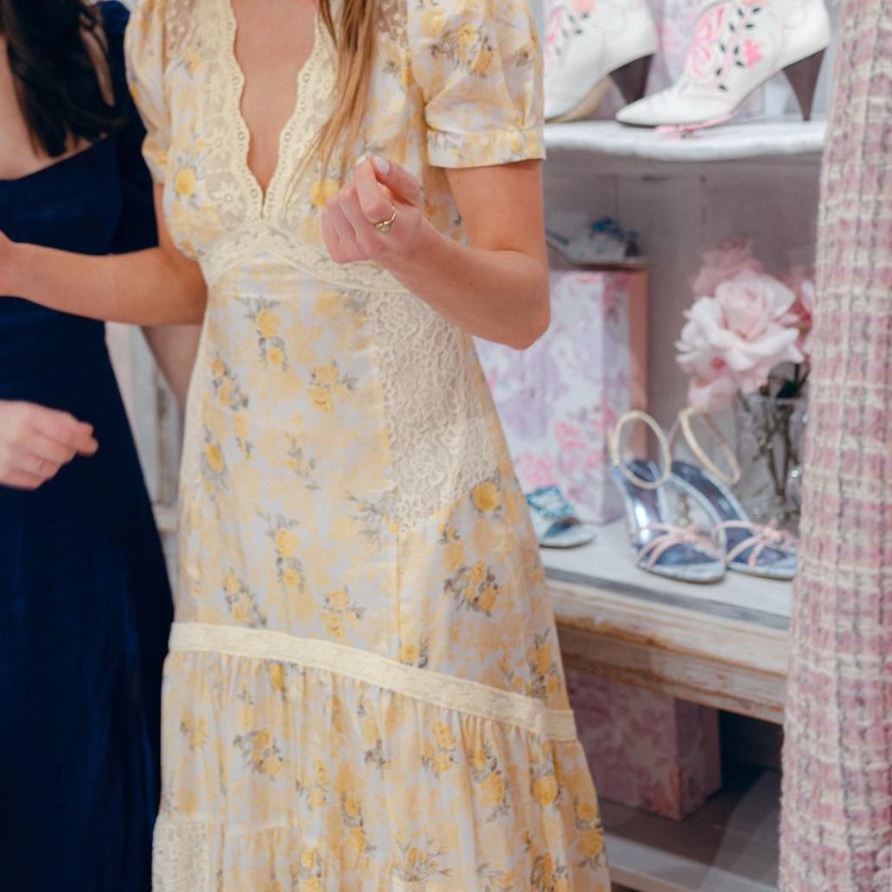 LoveShackFancy Tink Silk Maxi Dress - Picture 4 of 6